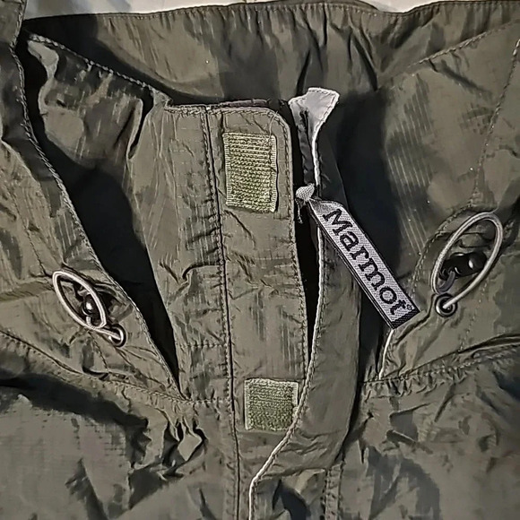 Womens Marmot Hunter Green Cinched Waist Windbreaker Jacket Medium - Picture 2 of 12